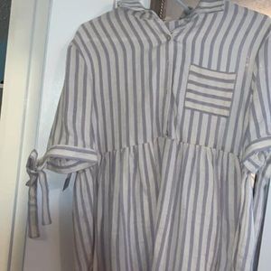 stripped baby doll shirt